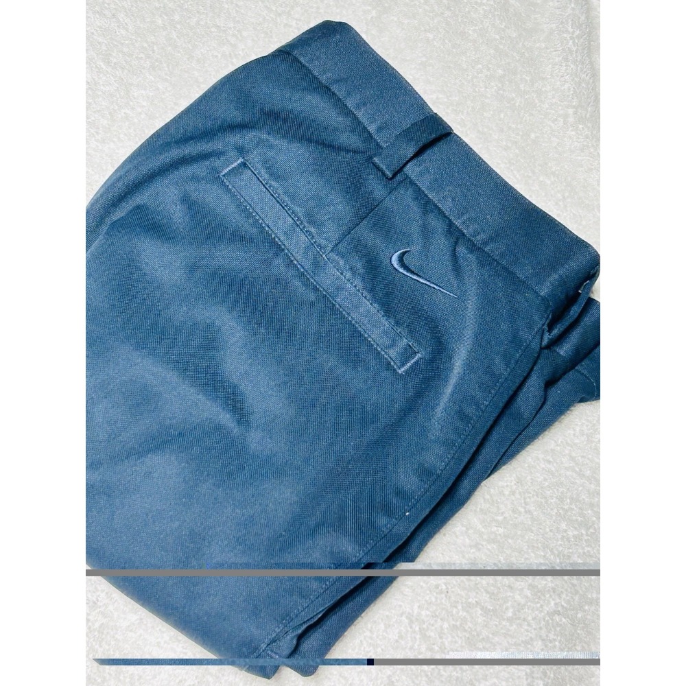 Vintage Nike Golf Fit Dri Men's Pleated Shorts Size 36 Navy Blue Drifit Tech
